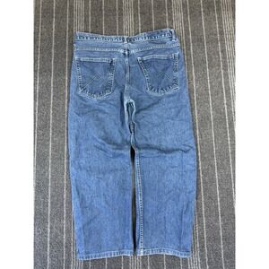 Von‎ Dutch Jeans Mens 36x26 Blue Denim Relaxed Straight Kustom Vtg 90s Y2K Faded